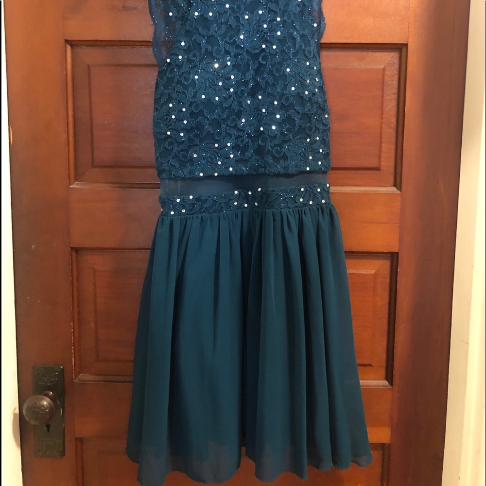 Two semi formal dresses.